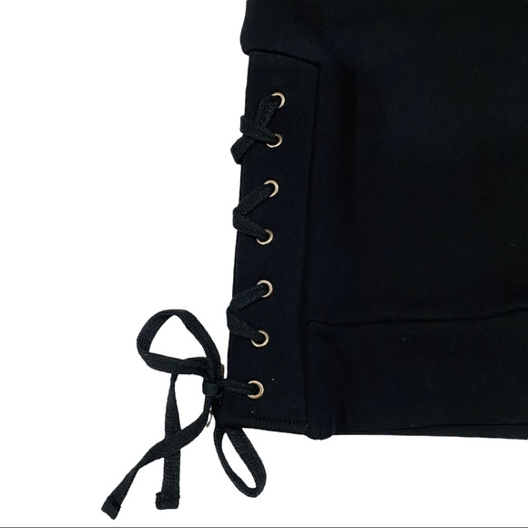 LAUREN MOSHI COLLECTION LIPS NEW WITH TAGS KNIT SWEATER LACE-UP SIDES SIZE SMALL - Picture 9 of 16